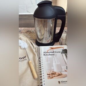 Almond Cow Stainless Plant-Based Milk Maker with Accessories - Black & Silver